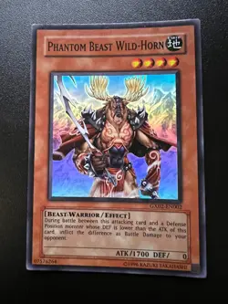 Phantom Beast Wild-Horn GX02-EN002 Super Rare Light Play+ Yugioh - Image 1