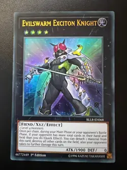 Evilswarm Exciton Knight BLLR-EN068 Ultra Rare 1st Edition Near Mint Yugioh - Image 1