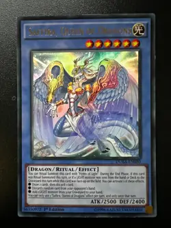 Saffira, Queen of Dragons DUEA-EN050 Ultra Rare 1st Edition Light Play+ Yugioh - Image 1