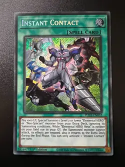Instant Contact POTE-EN052 Secret Rare 1st Edition Near Mint Yugioh - Image 1