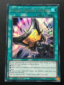 Triple Tactics Talent BLMM-EN170 Ultra Rare 1st Edition Near Mint Yugioh - Image 1