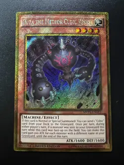 Duza the Meteor Cubic Vessel MVP1-ENGV1 Gold Secret Rare Near Mint Yugioh - Image 1