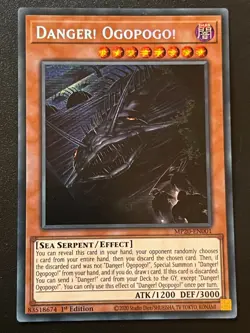 Danger! Ogopogo! MP20-EN001 Prismatic Secret Rare 1st Edition Near Mint Yugioh - Image 1