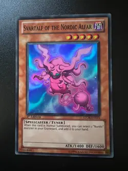Svartalf of the Nordic Alfar STOR-EN015 Super Rare 1st Edition Near Mint Yugioh - Image 1