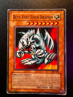 Blue-Eyes Toon Dragon SDP-020 Common Unlimited POOR Yugioh - Image 1