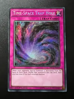 Time-Space Trap Hole MP15-EN119 Secret Rare 1st Edition Near Mint Yugioh - Image 1