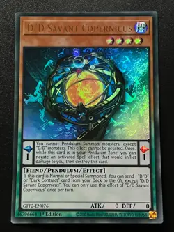 D/D Savant Copernicus GFP2-EN076 Ultra Rare 1st Edition Near Mint Yugioh - Image 1
