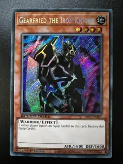 Gearfried the Iron Knight SBC1-ENB01 Secret Rare 1st Edition Near Mint Yugioh - Image 1