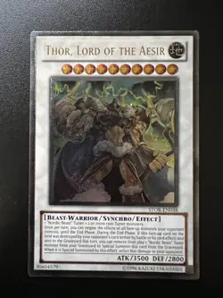 Thor, Lord of the Aesir STOR-EN038 Ultimate Rare Unlimited Near Mint Yugioh - Image 1