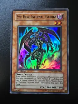 Evil Hero Infernal Prodigy DP06-EN008 Super Rare 1st Edition Near Mint Yugioh - Image 1