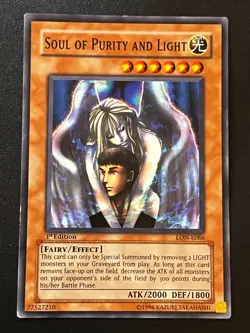 Soul of Purity and Light LON-E066 Common 1st Edition Light Play+ Yugioh - Image 1