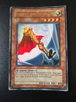 Elemental Hero Captain Gold FOTB-EN014 Ultra Rare UNL Near Mint Yugioh - Image 1