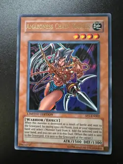 Amazoness Chain Master SP1-EN002 Ultra Rare Light Play+ Yugioh - Image 1