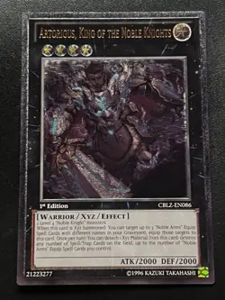 Artorigus, King of the Noble Knights CBLZ-EN086 Ultimate 1st Ed Near Mint Yugioh - Image 1