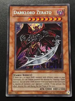 Darklord Zerato PTDN-EN081 Secret Rare Unlimited Light Play+ Yugioh - Image 1
