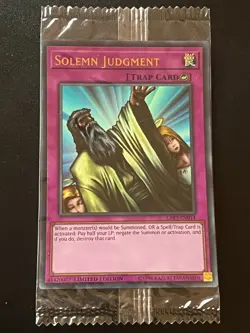 Solemn Judgment LART-EN014 Ultra Rare SEALED Near Mint Yugioh - Image 1