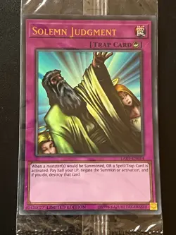 Solemn Judgment LART-EN014 Ultra Rare SEALED Near Mint Yugioh - Image 2