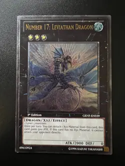 Number 17: Leviathan Dragon GENF-EN039 Ultimate 1st Edition VG/Near Mint Yugioh - Image 1