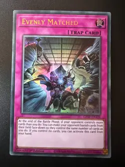 Evenly Matched GFTP-EN126 Ultra Rare 1st Edition Near Mint Yugioh - Image 1