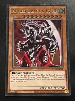 Armed Dragon LV10 OP15-EN001 Ultimate Rare EURO Near Mint Yugioh - Image 1