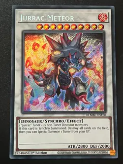 Jurrac Meteor BLMM-EN150 Secret Rare 1st Edition Near Mint Yugioh - Image 1