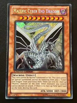 Malefic Cyber End Dragon YMP1-EN004 Secret Rare Light Play+ Yugioh - Image 1