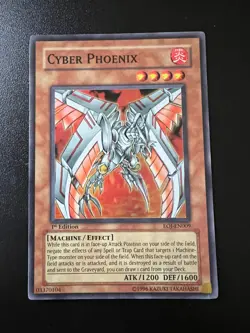 Cyber Phoenix EOJ-EN009 Super Rare 1st Edition Near Mint Yugioh - Image 1
