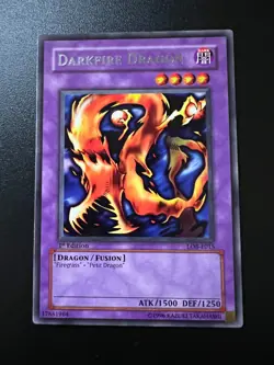 Darkfire Dragon LOB-E015 Rare 1st Edition Near Mint Yugioh - Image 1