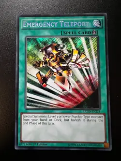 Emergency Teleport LC5D-EN251 Secret Rare 1st Edition Near Mint Yugioh - Image 1