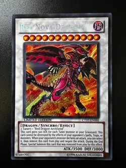 Red Dragon Archfiend CT05-EN002 Secret Rare Near Mint Yugioh - Image 1