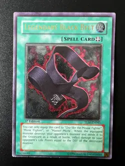 Legendary Black Belt TLM-EN045 Ultimate Rare 1st Edition EURO Near Mint Yugioh - Image 1
