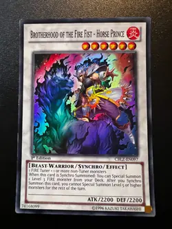 Brotherhood of the Fire Fist - Horse Prince CBLZ-EN097 Super 1st Ed LP+ Yugioh - Image 1