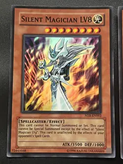 Silent Magician LV4 + LV8 NTR-EN001/2 Set Super Rare Near Mint Yugioh - Image 2