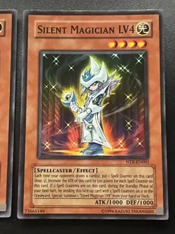 Silent Magician LV4 + LV8 NTR-EN001/2 Set Super Rare Near Mint Yugioh - Image 3