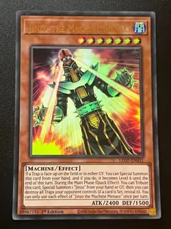 Jinzo the Machine Menace LED7-EN031 Ultra Rare 1st Edition Near Mint Yugioh - Image 1