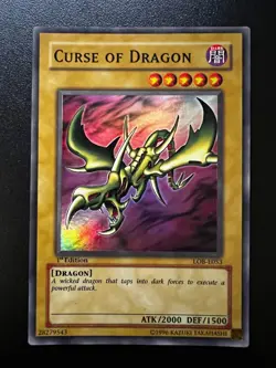 Curse of Dragon LOB-E053 Super Rare 1st Edition Near Mint Yugioh - Image 1