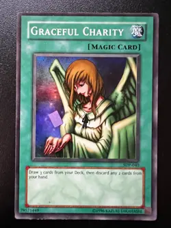 Graceful Charity SDP-040 Super Rare Unlimited Very Good to Near Mint Yugioh - Image 1