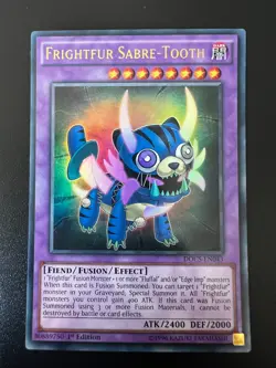 Frightfur Sabre-Tooth DOCS-EN043 Ultra Rare 1st Edition Near Mint Yugioh - Image 1