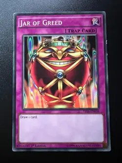 Jar of Greed YS14-EN038 Common 1st Edition Light Play+ Yugioh - Image 1