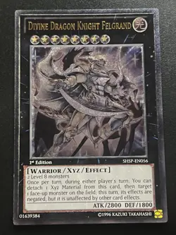 Divine Dragon Knight Felgrand SHSP-EN056 Ultimate Rare 1st Ed Near Mint Yugioh - Image 1
