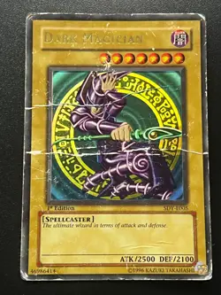 Dark Magician SDY-E005 Ultra Rare 1st Edition POOR Yugioh - Image 1