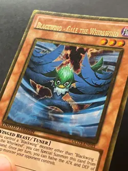 Blackwing - Gale the Whirlwind GLD3-EN021 Gold Rare NameShift Misprint LP Yugioh - Image 1