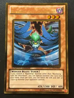Blackwing - Gale the Whirlwind GLD3-EN021 Gold Rare NameShift Misprint LP Yugioh - Image 3