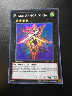 Blade Armor Ninja ORCS-EN041 Super Rare 1st Edition Very Good/Near Mint Yugioh - Image 1