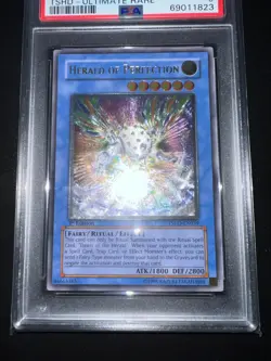 Herald of Perfection TSHD-EN039 Ultimate Rare 1st Edition PSA 9 MINT Yugioh - Image 4
