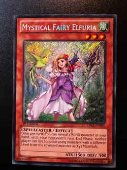 Mystical Fairy Elfuria CBLZ-EN085 Secret Rare 1st Edition Near Mint Yugioh - Image 1