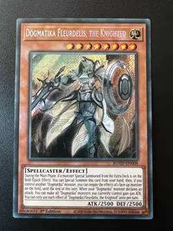 Dogmatika Fleurdelis, the Knighted ROTD-EN008 Secret 1st Ed Near Mint Yugioh - Image 1