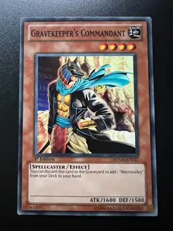 Gravekeeper's Commandant SDMA-EN017 Common 1st Edition Light Play+ Yugioh - Image 1