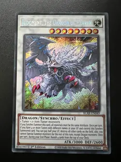 Judgment, the Dragon of Heaven BLAR-EN049 Secret 1st Edition Near Mint Yugioh - Image 1