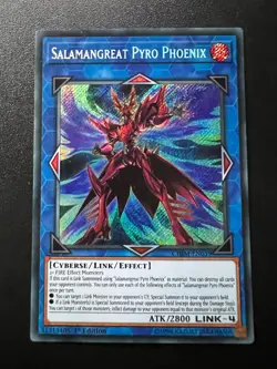 Salamangreat Pyro Phoenix CHIM-EN039 Secret Rare 1st Edition Near Mint Yugioh - Image 1